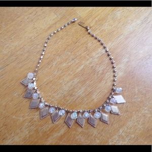 Aurora Borealis bead choker, bling necklace